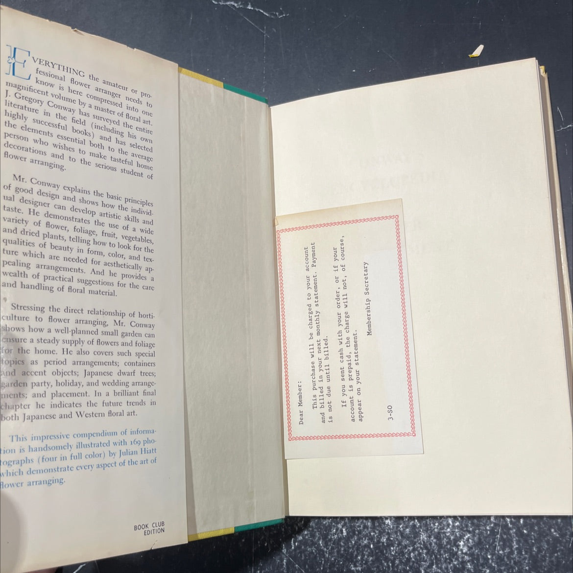 conway's encyclopedia of flower arrangement book, by j. gregory conway, 1957 Hardcover image 4