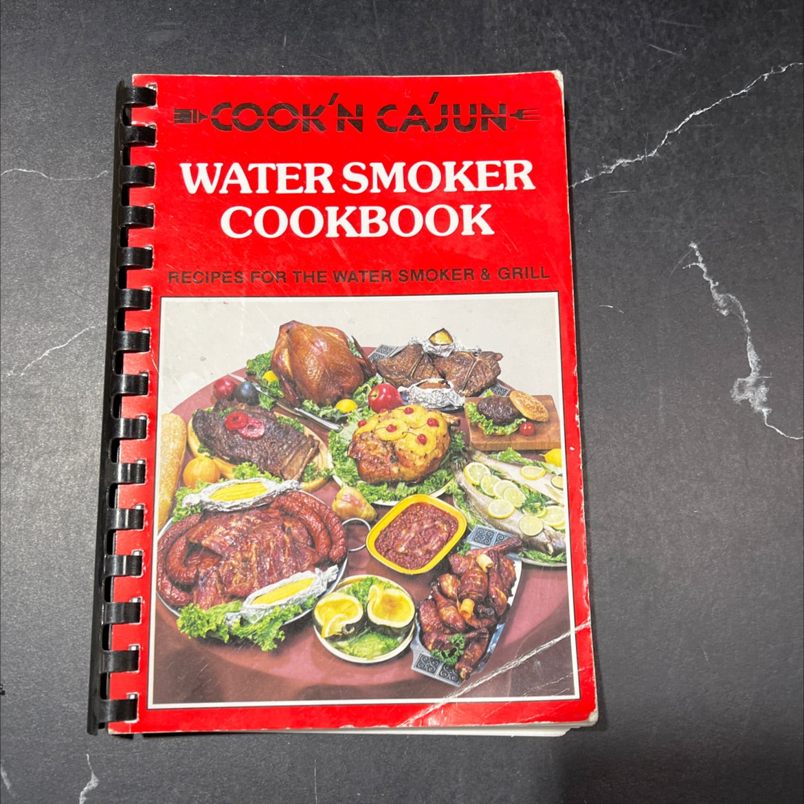 cook'n cajun e water smoker cookbook recipes for the water smoker & grill 1111 book, by Sondra Hester, 1984 Paperback image 1
