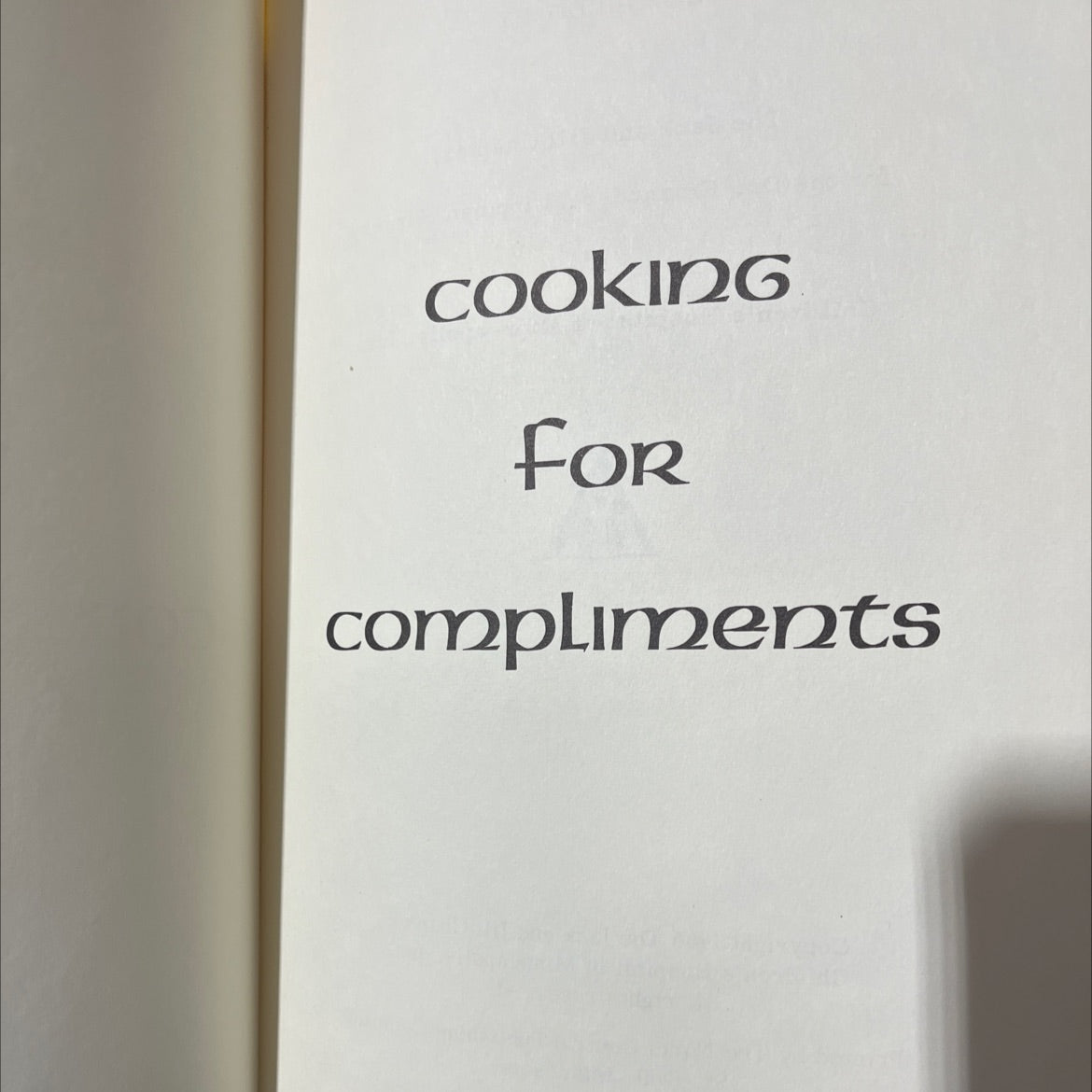 cooking for compliments book, by SP, 1966 Hardcover image 2