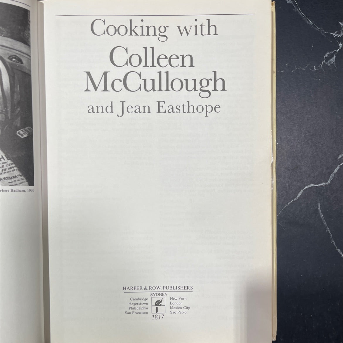 cooking with colleen mccullough and jean easthope book, by Colleen McCullough, Jean Easthope, 1982 Hardcover image 2