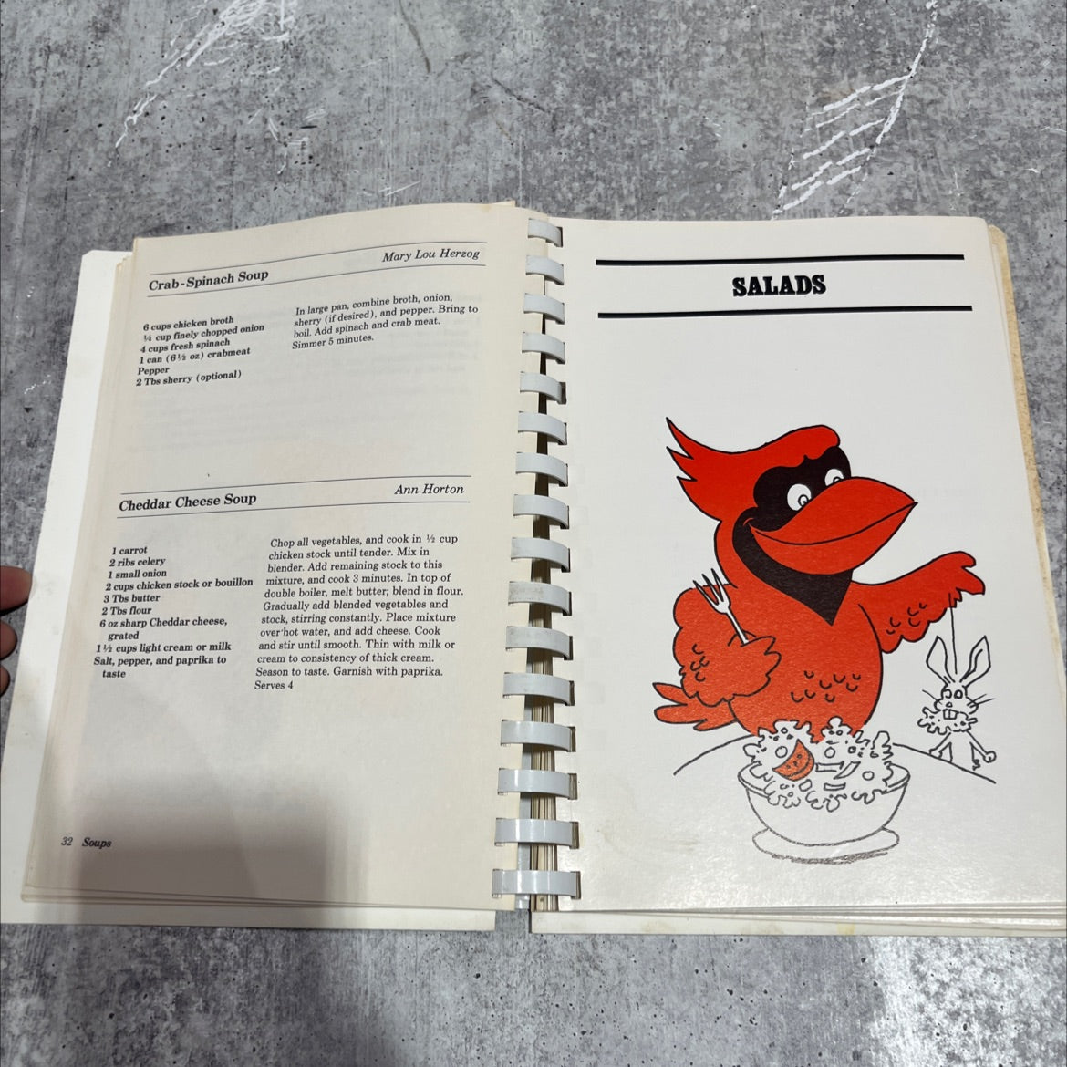 cooking with the cardinals book, by unknown, 1985 Paperback image 4