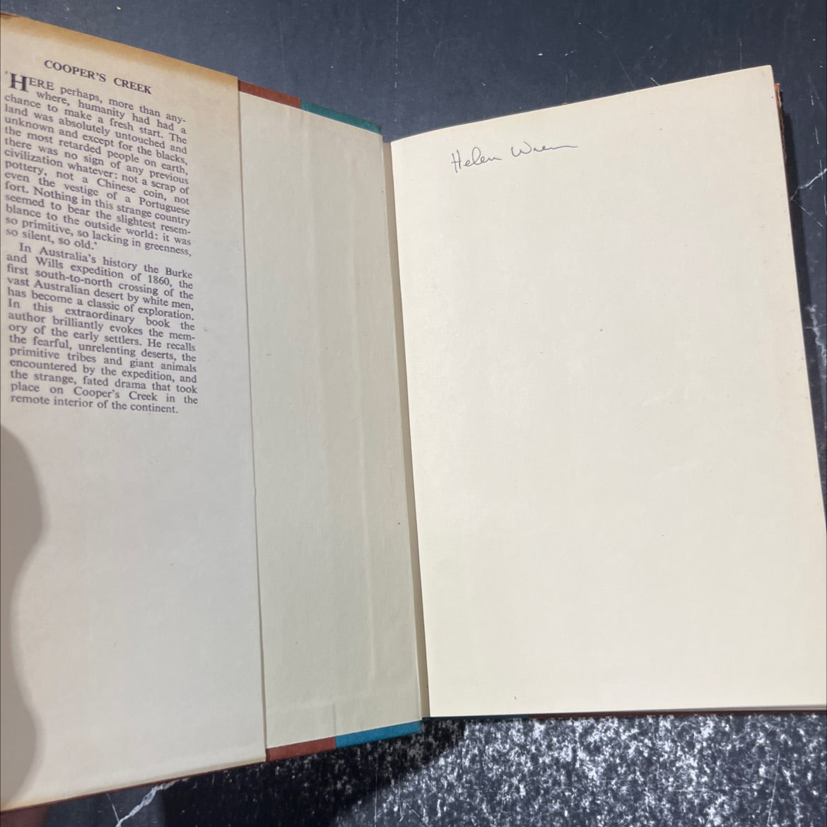 cooper's creek book, by alan moorehead, 1965 Hardcover image 4