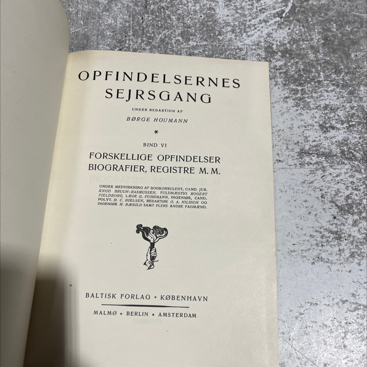 copfindelsernes sejrsgang book, by borge houmann, 1970 Leather image 2