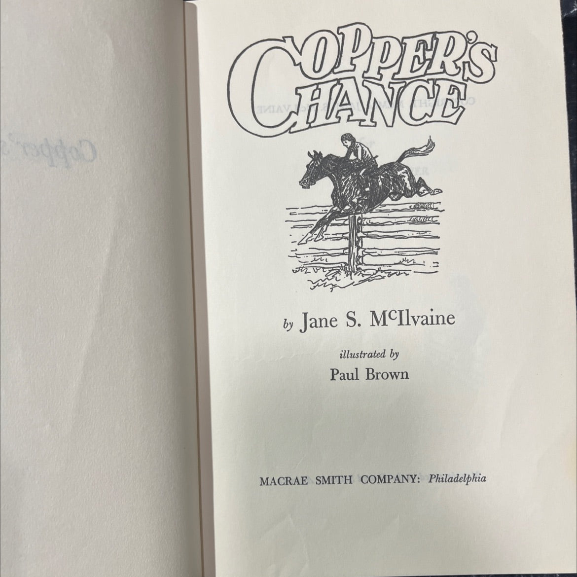 copper's chance ctari book, by Jane S. McIlvaine, 1951 Hardcover image 2