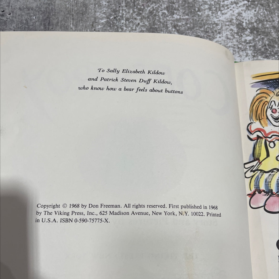 corduroy book, by Don Freeman, 1968 Hardcover image 3