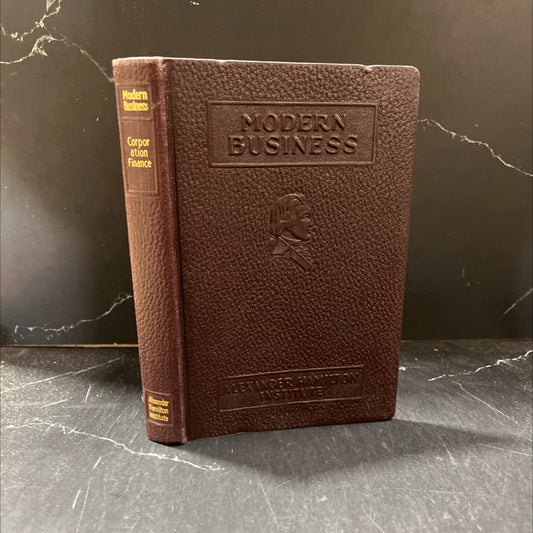 corporation finance book, by Jules I. Bogen, Ph.D., 1958 Leather image 1