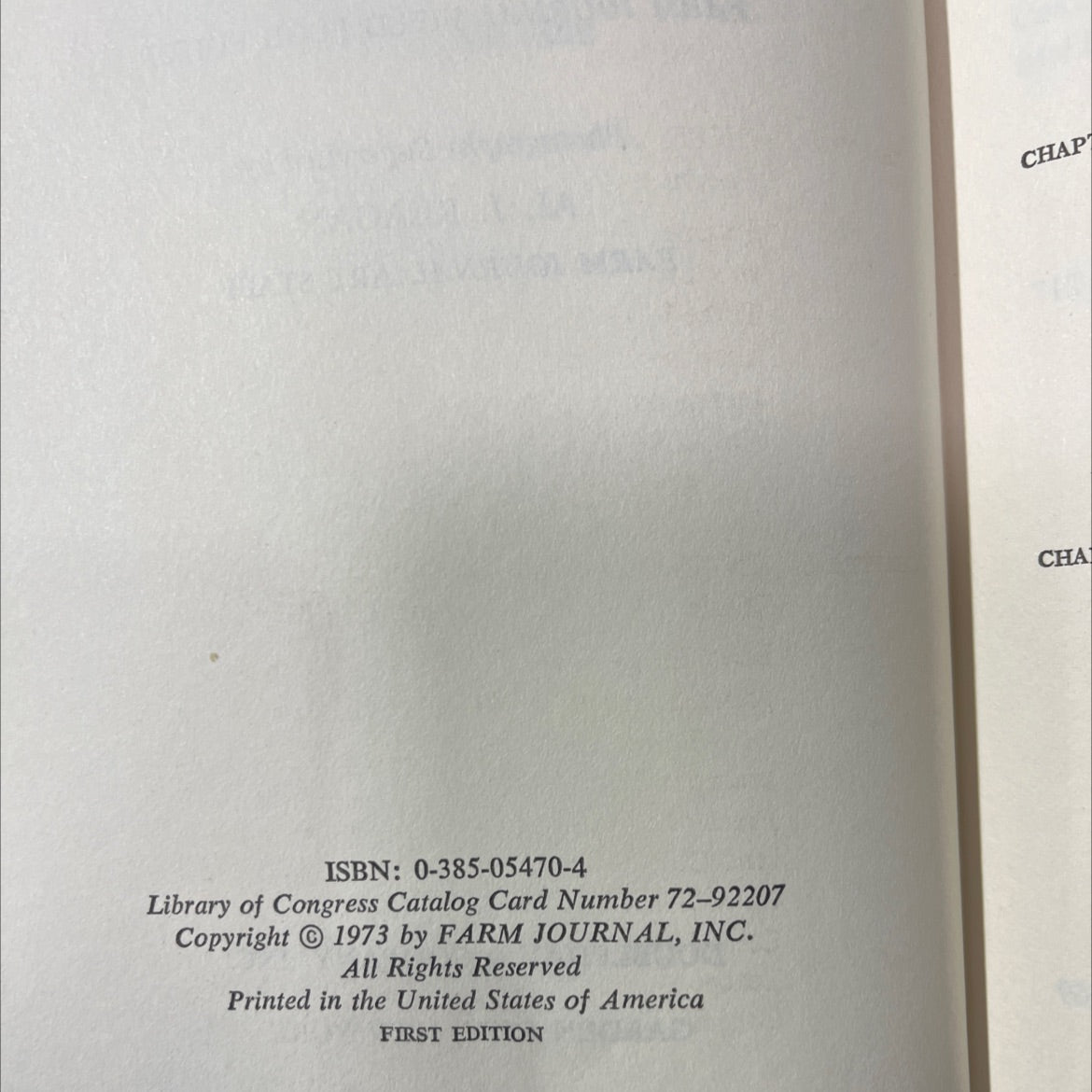 country cookbook book, by farm journal, 1973 Hardcover image 3