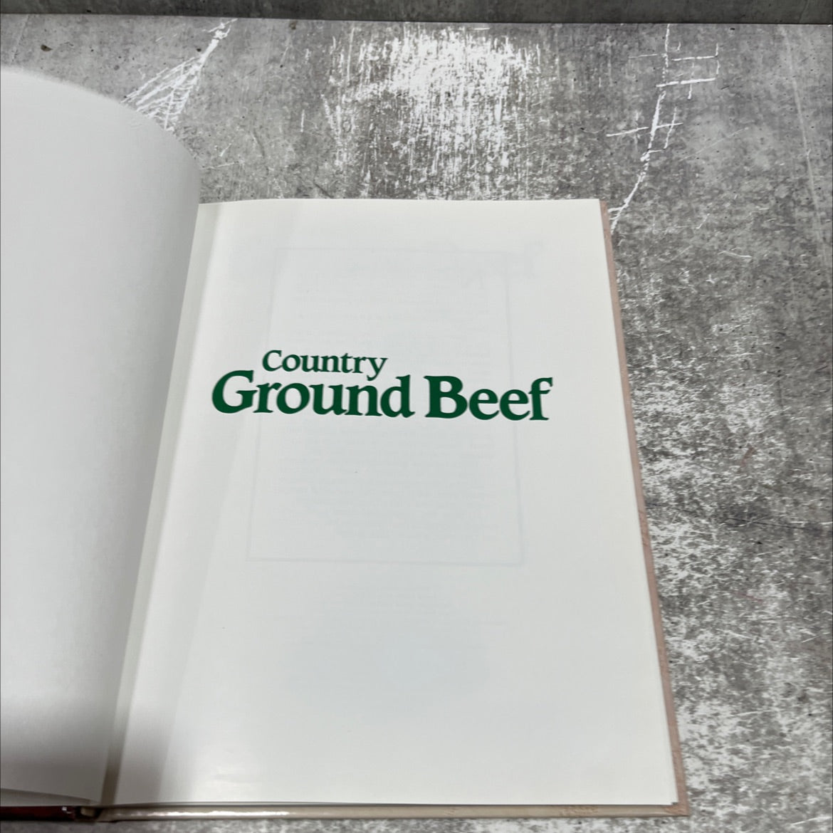 country ground beef book, by unknown, 1993 Hardcover image 2