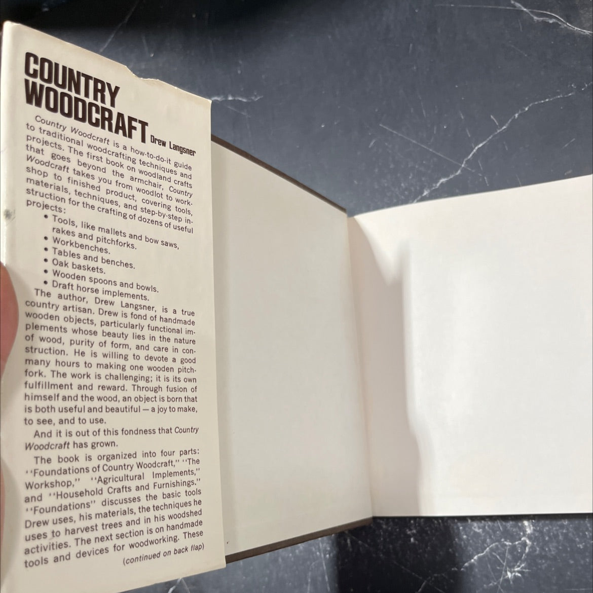 country woodcraft book, by Drew Langsner, 1978 Hardcover image 4