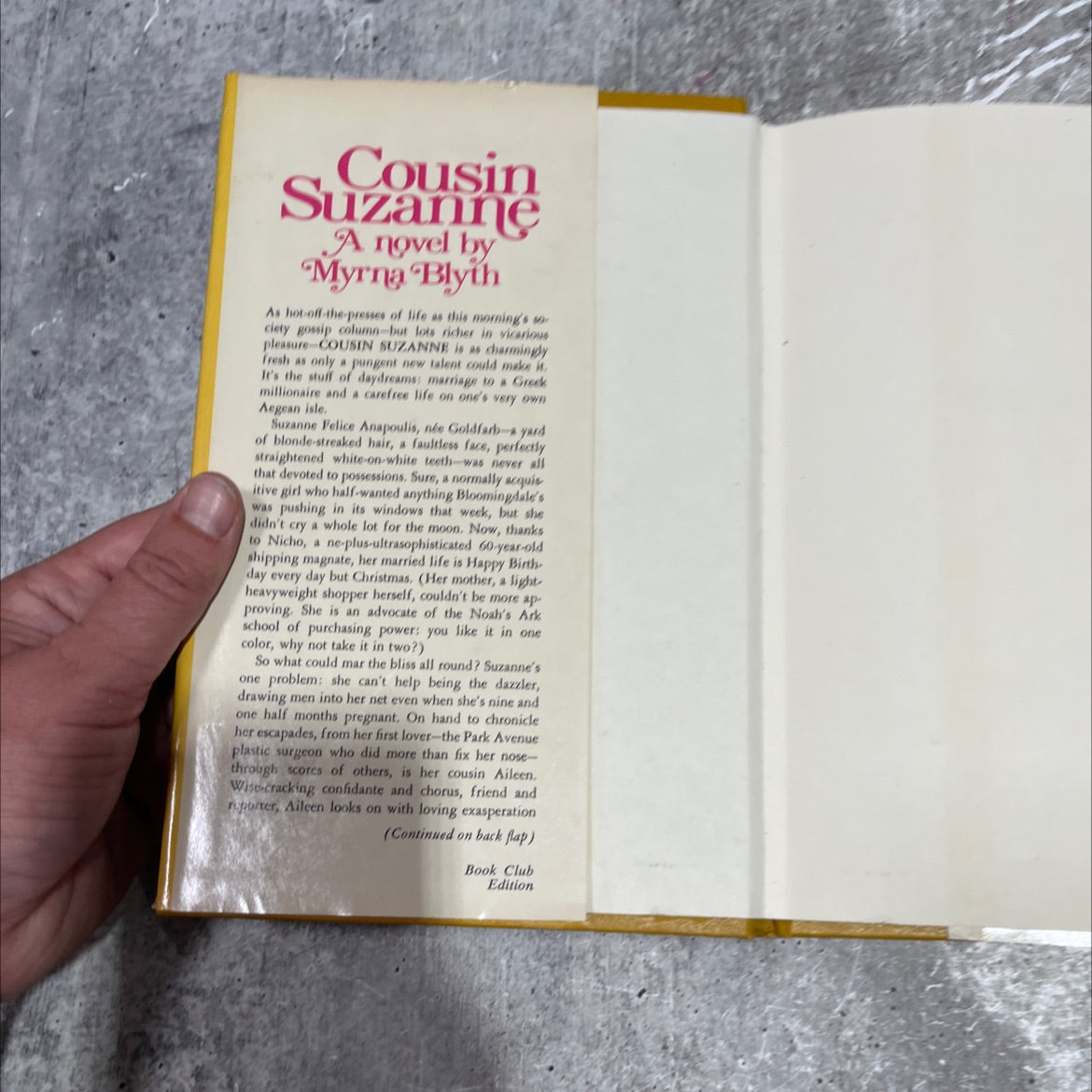 cousin suzanne book, by myrna blyth mason, 1975 Hardcover image 4