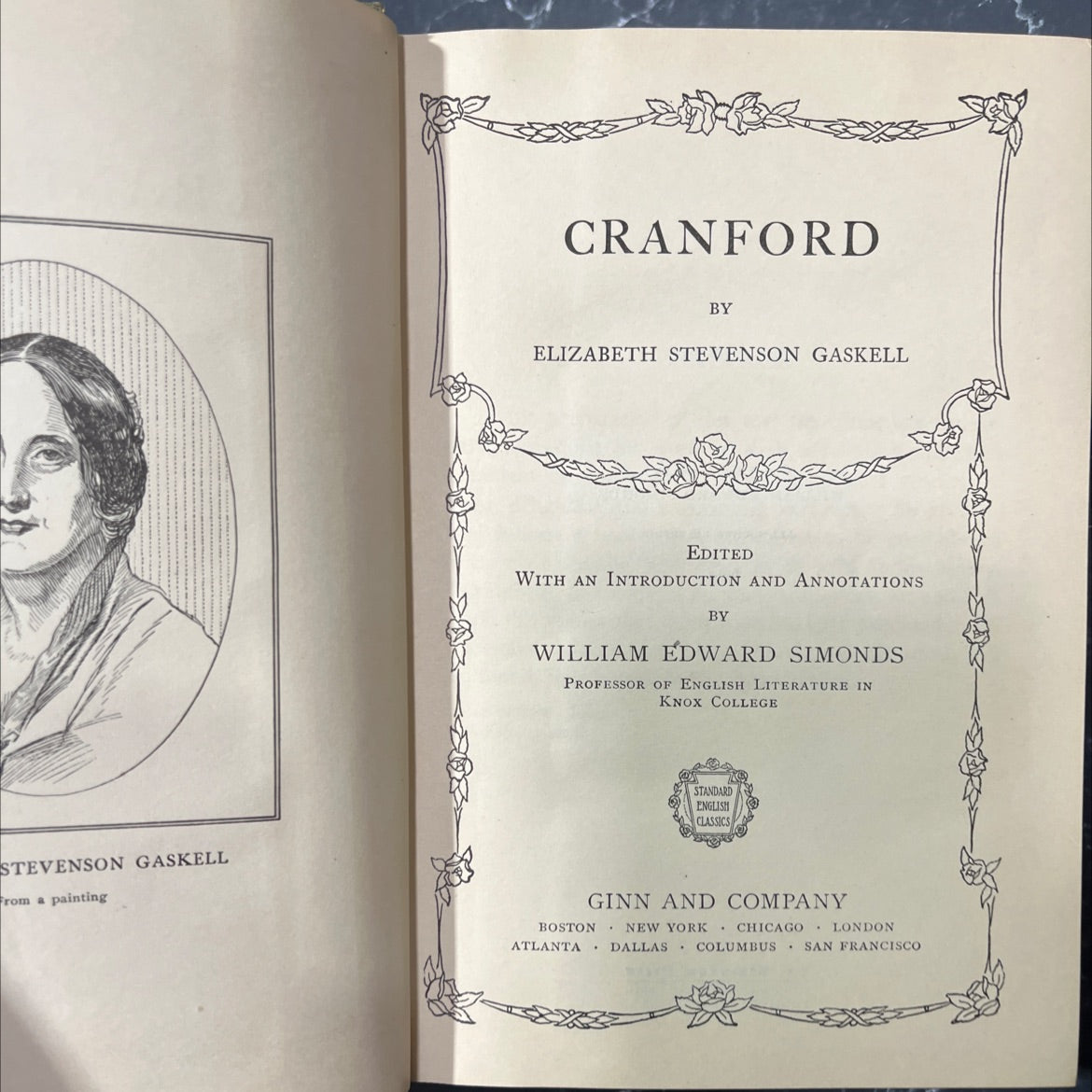 cranford book, by elizabeth stevenson gaskell, 1906 Hardcover image 2