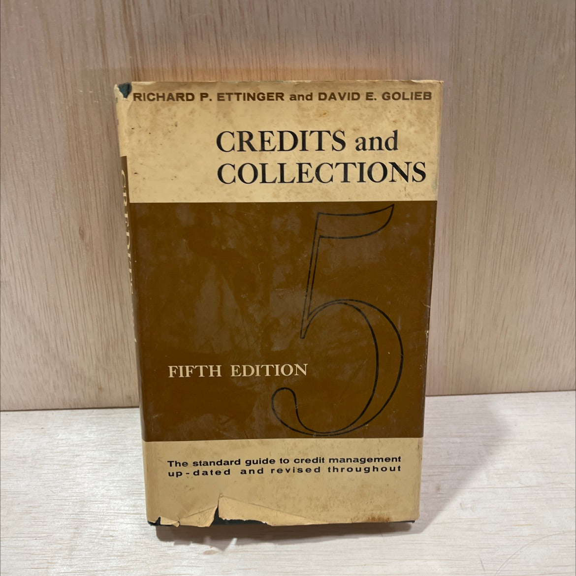 credits and collections fifth edition book, by richard p. ettinger, david e. golieb, 1962 Hardcover, Vintage, Heavily image 1