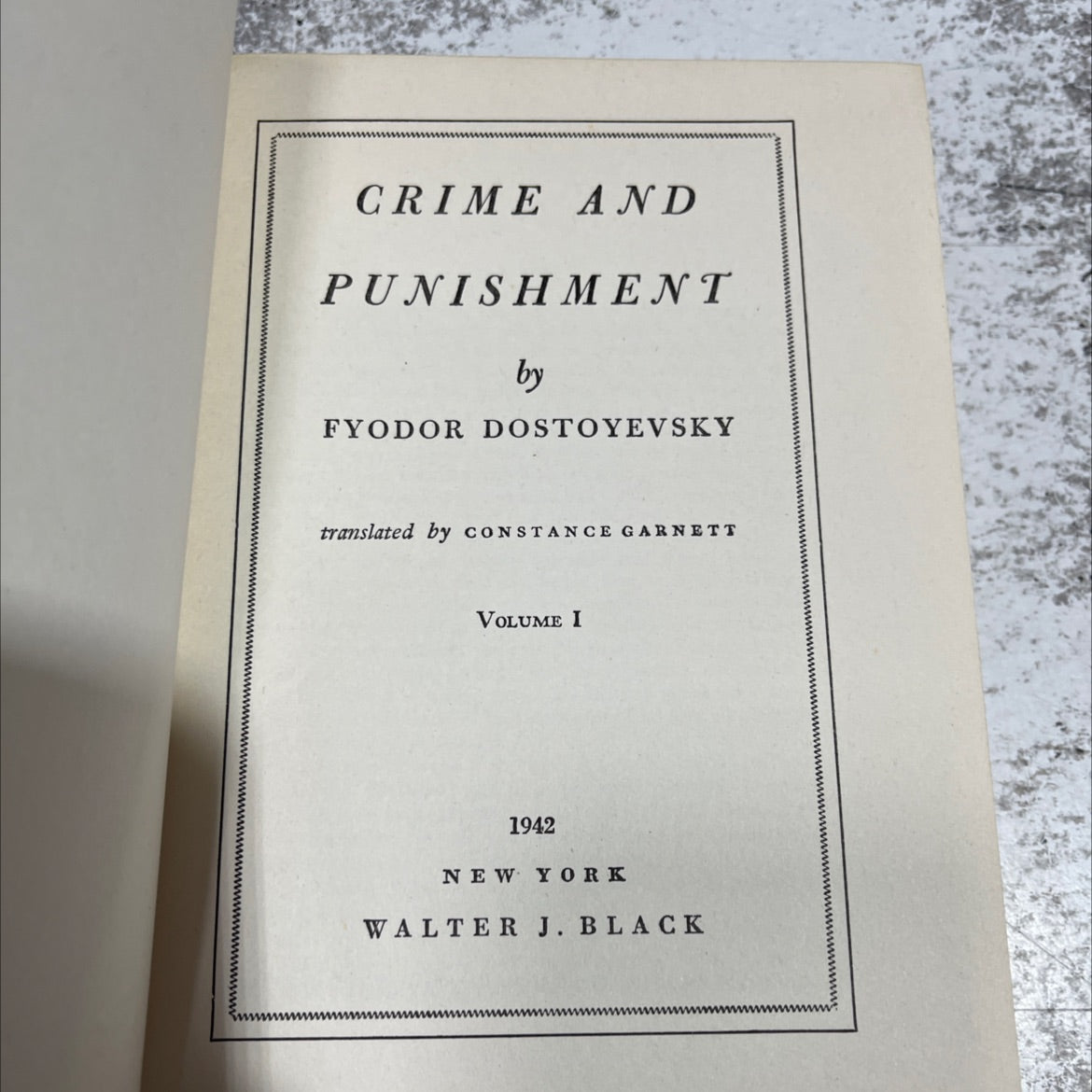 crime and punishment book, by fyodor dostoyevsky, 1942 Hardcover image 2