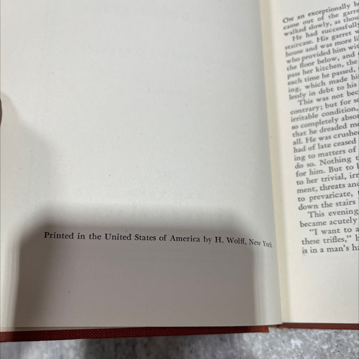 crime and punishment book, by fyodor dostoyevsky, 1942 Hardcover image 3