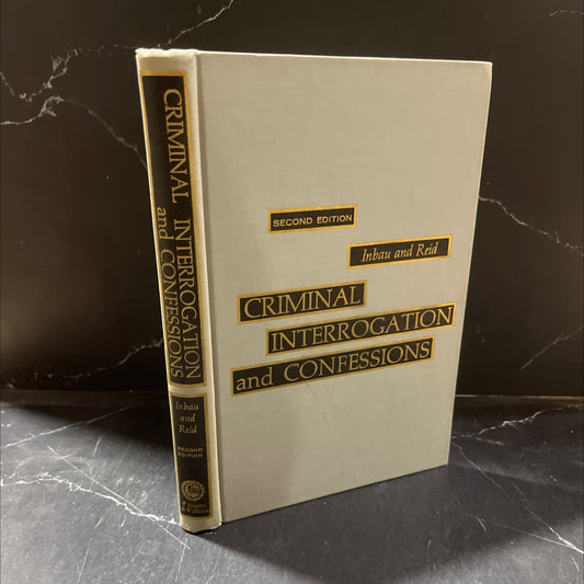 criminal interrogation and confessions book, by Fred E. Inbau, John E. Reid, 1970 Hardcover image 1