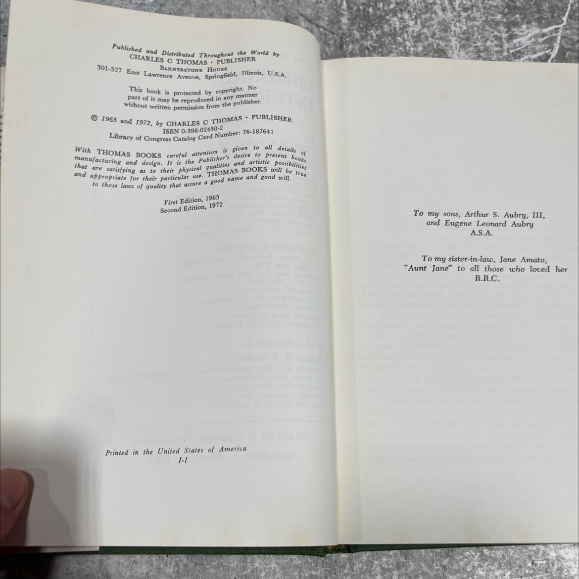 SIGNED criminal interrogation book, by arthur s. aubry, jr. and rudolph r. caputo, 1972 Hardcover, Vintage image 3