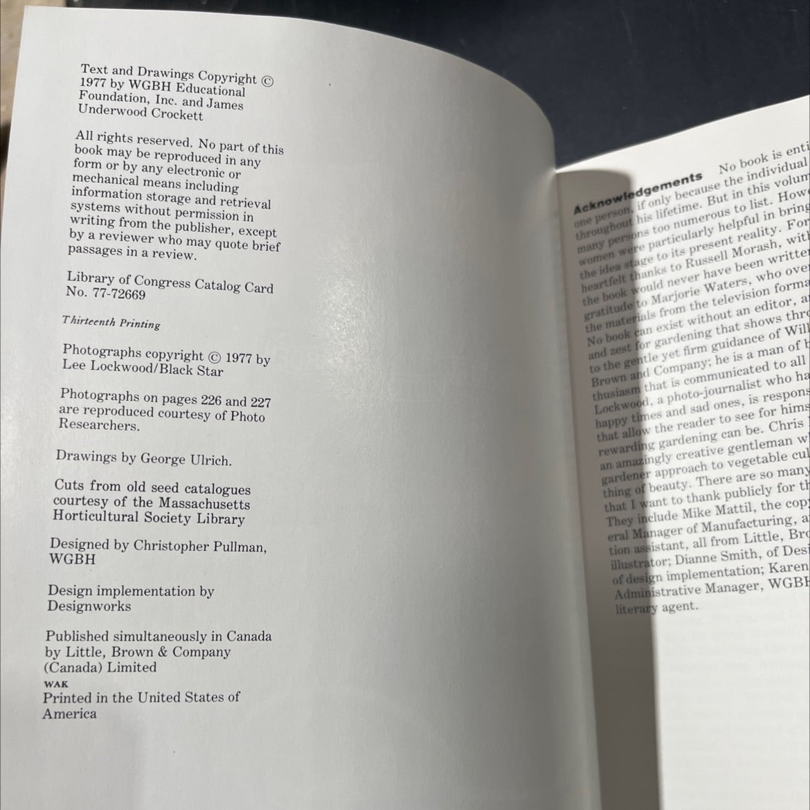 crockett's garden book, by james underwood crockett, 1977 Hardcover image 3