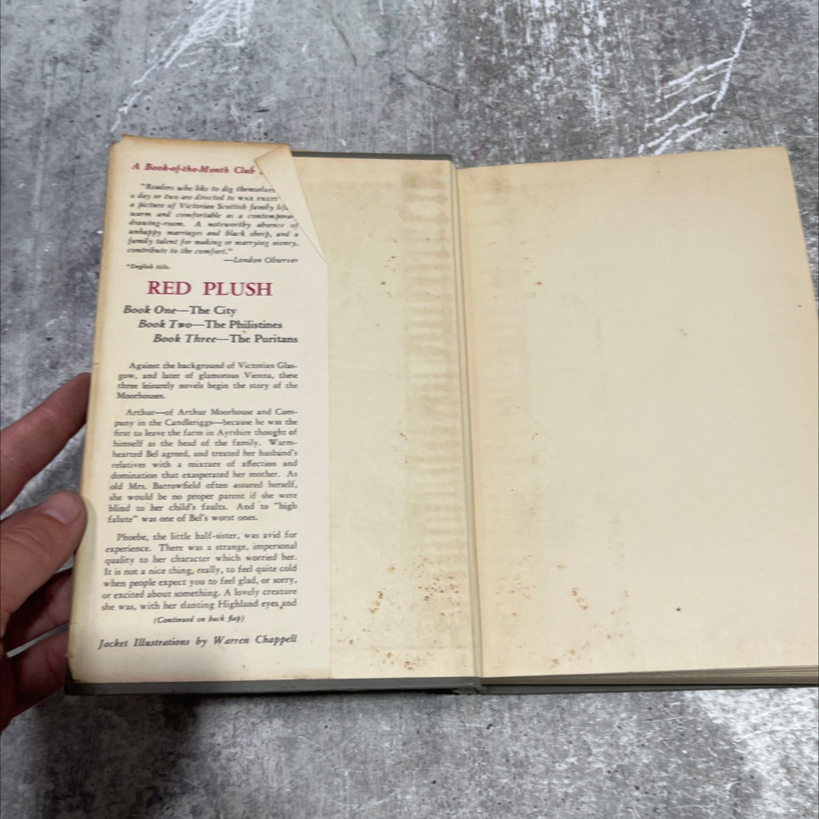 crone rellan rklands red plush the story of the moorhouse family book, by guy mccrone, 1947 Hardcover image 4