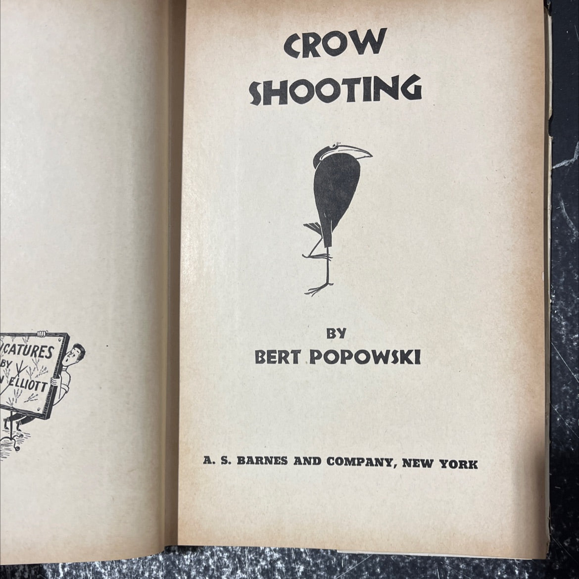 crow shooting book, by bert popowski, 1946 Hardcover image 2