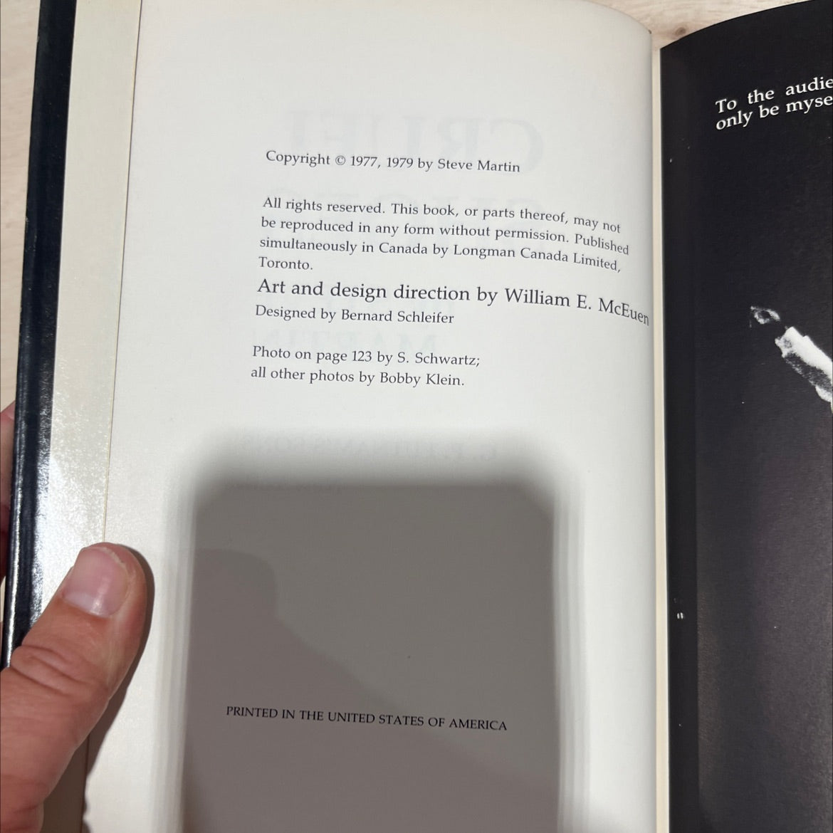 cruel shoes book, by steve martin, 1979 Hardcover image 3