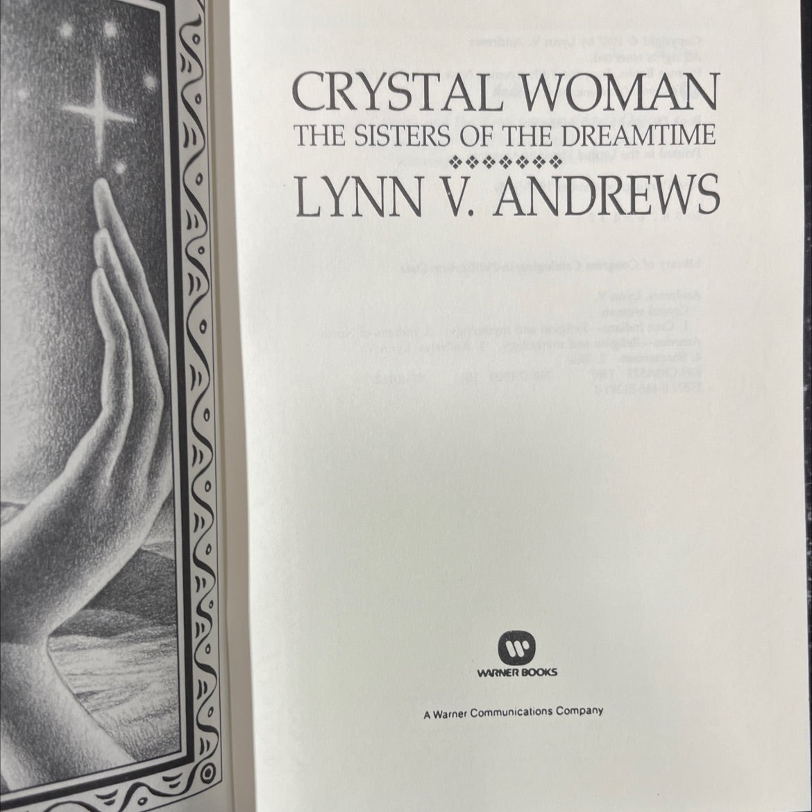 crystal woman the sisters of the dreamtime book, by lynn v. andrews, 1987 Hardcover image 2
