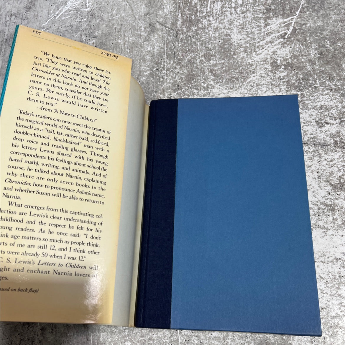 cs lewis, his letters to children book, by c. s. lewis, 1985 Hardcover image 4