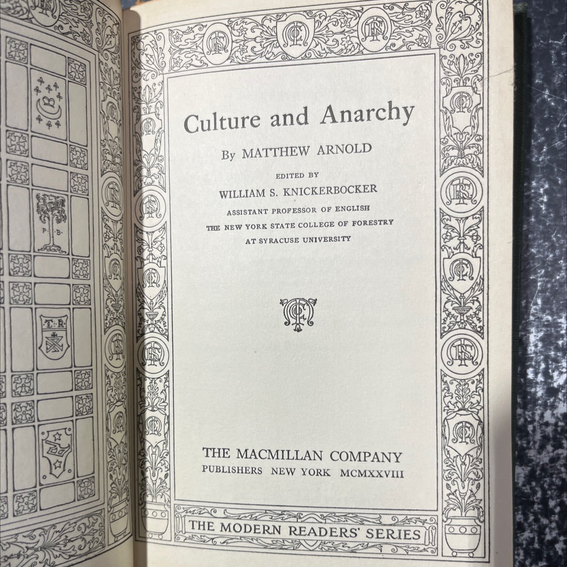 culture and anarchy book, by matthew arnold, 1928 Leather image 2