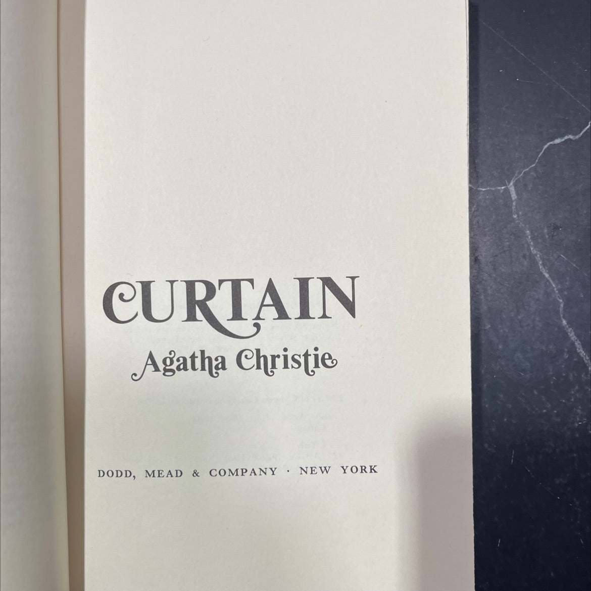 curtain book, by agatha christie, 1975 Hardcover image 2