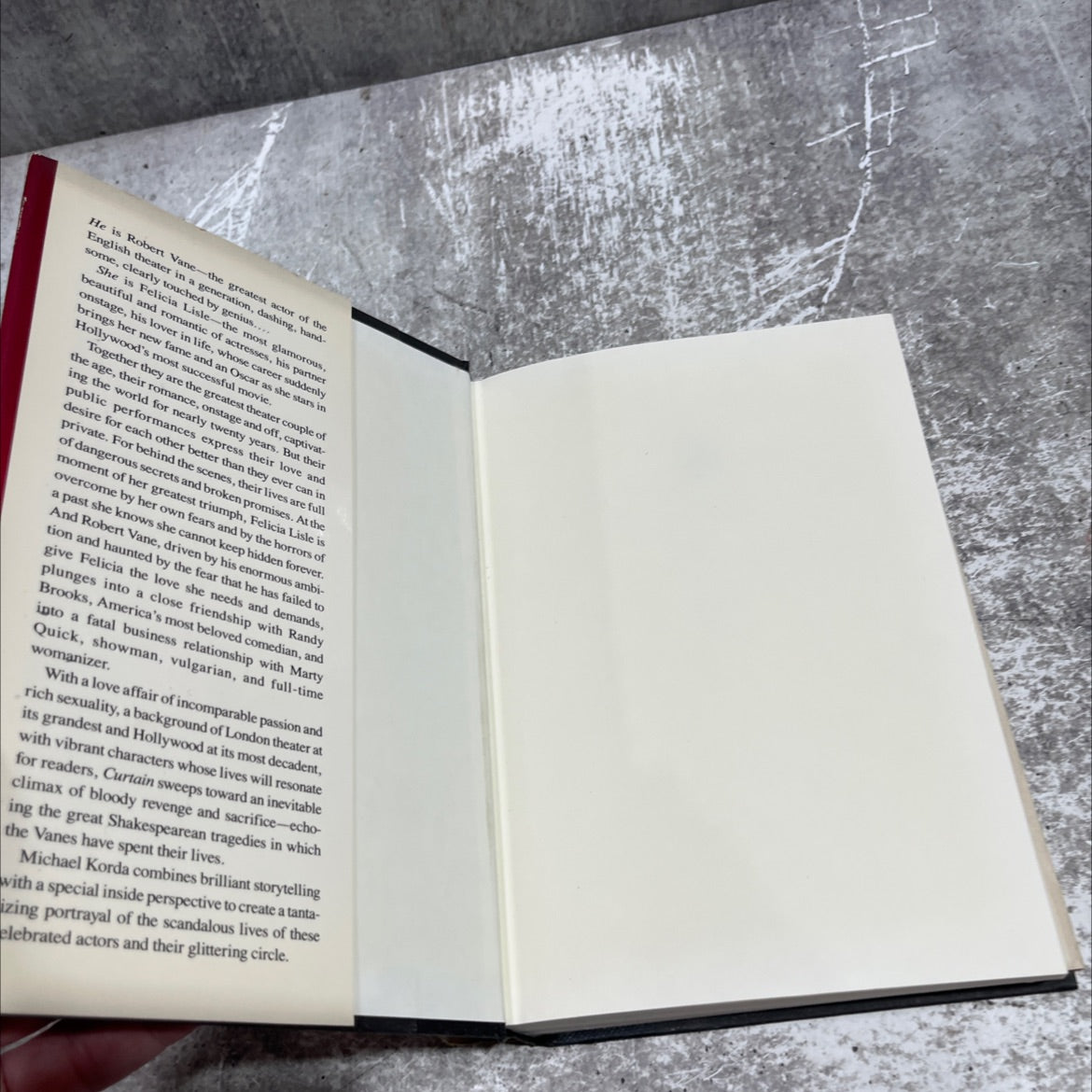 curtain book, by michael korda, 1991 Hardcover image 4