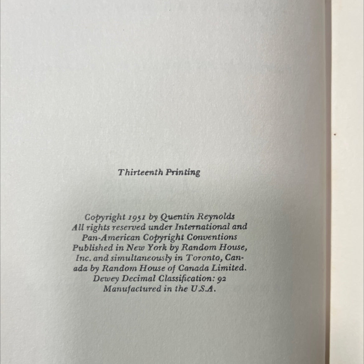 custer's last stand book, by quentin reynolds, 1951 Hardcover image 3