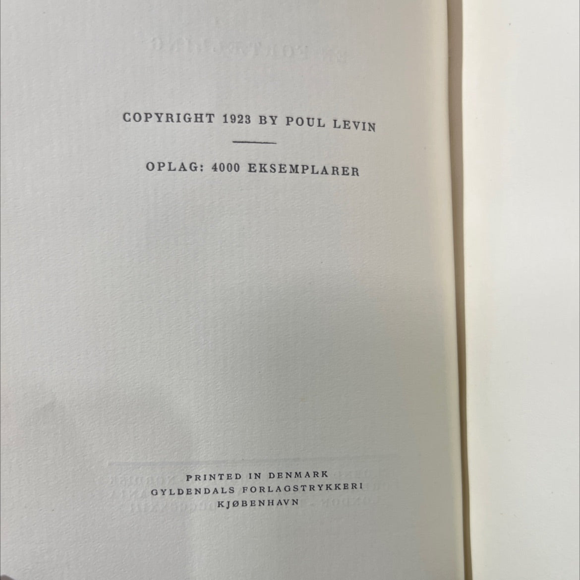dagen gryer en fortælling book, by poul levin, 1923 Leather image 3