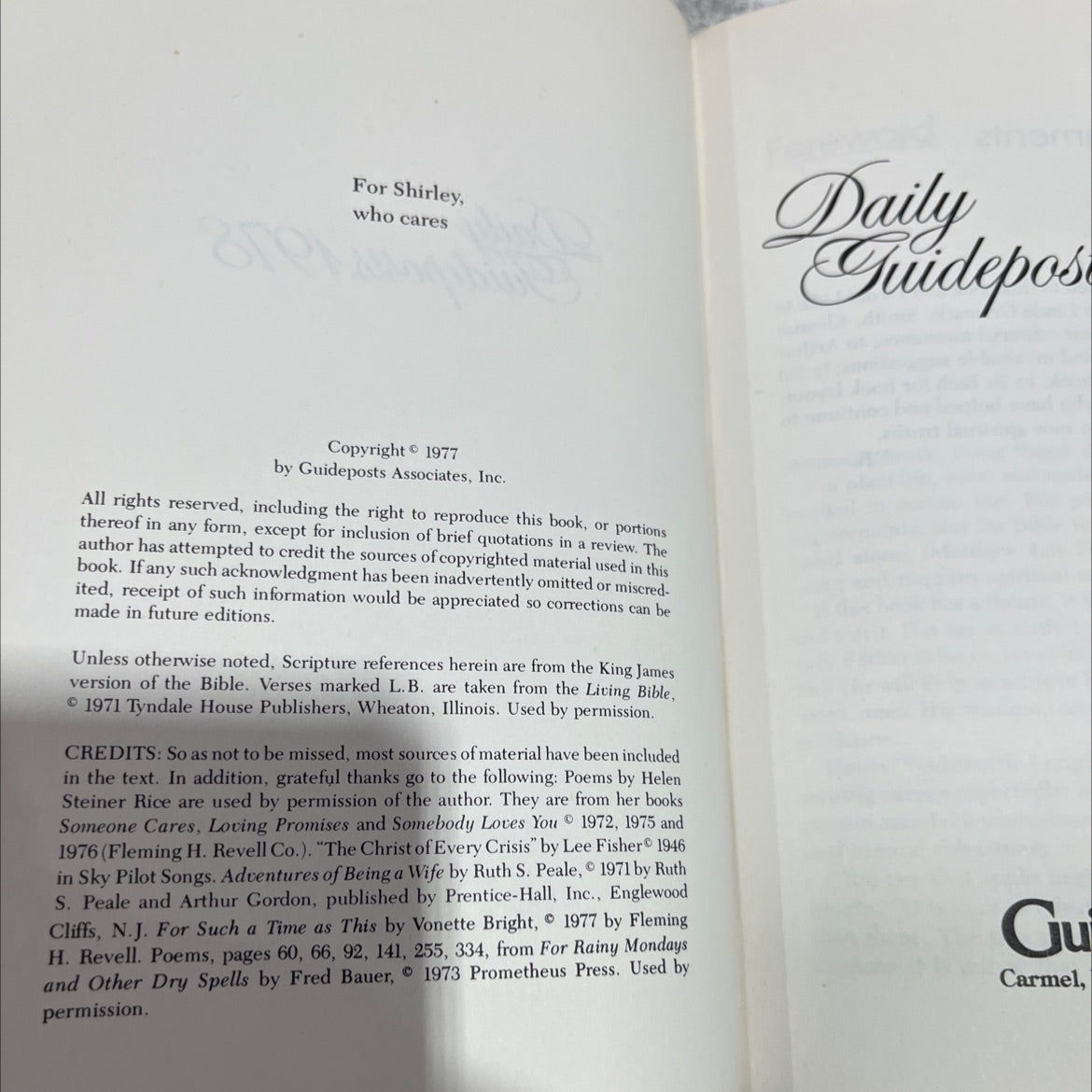 daily guideposts book, by fred bauer, 1978 Hardcover image 3