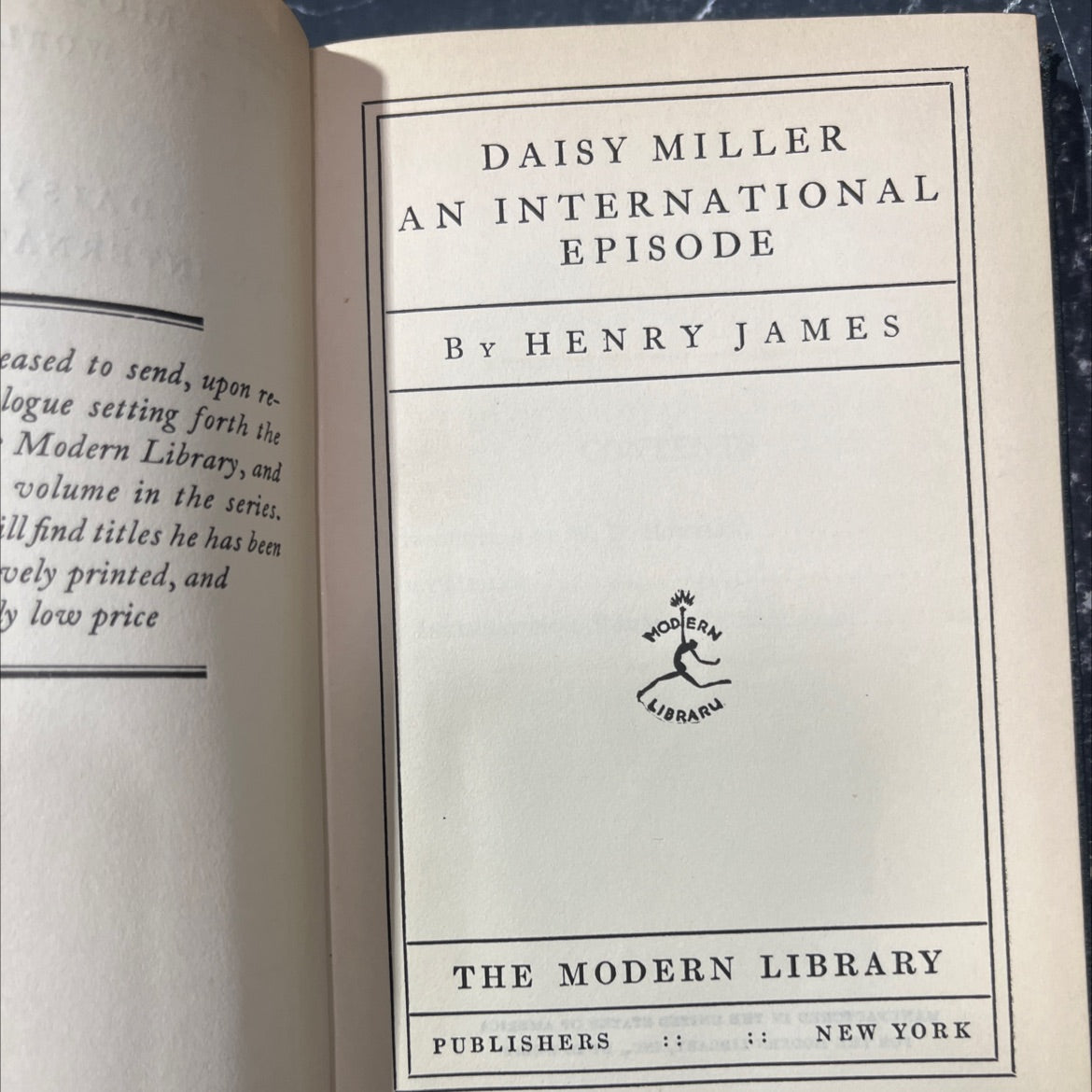 daisy miller an international episode book, by henry james, 1970 Leather image 2