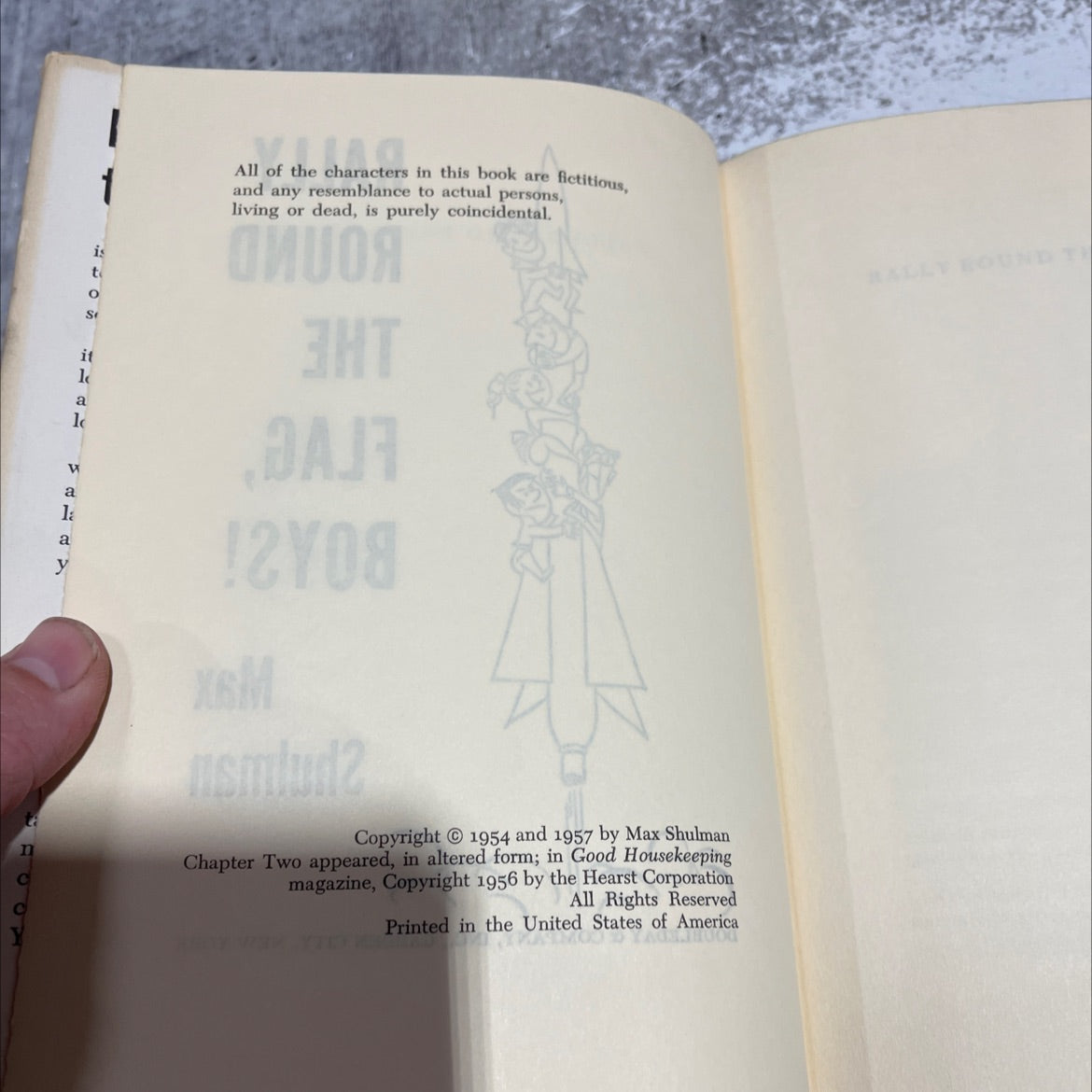 daj sht quor tajar rally round the flag, boys! book, by Max Shulman, 1957 Hardcover image 3