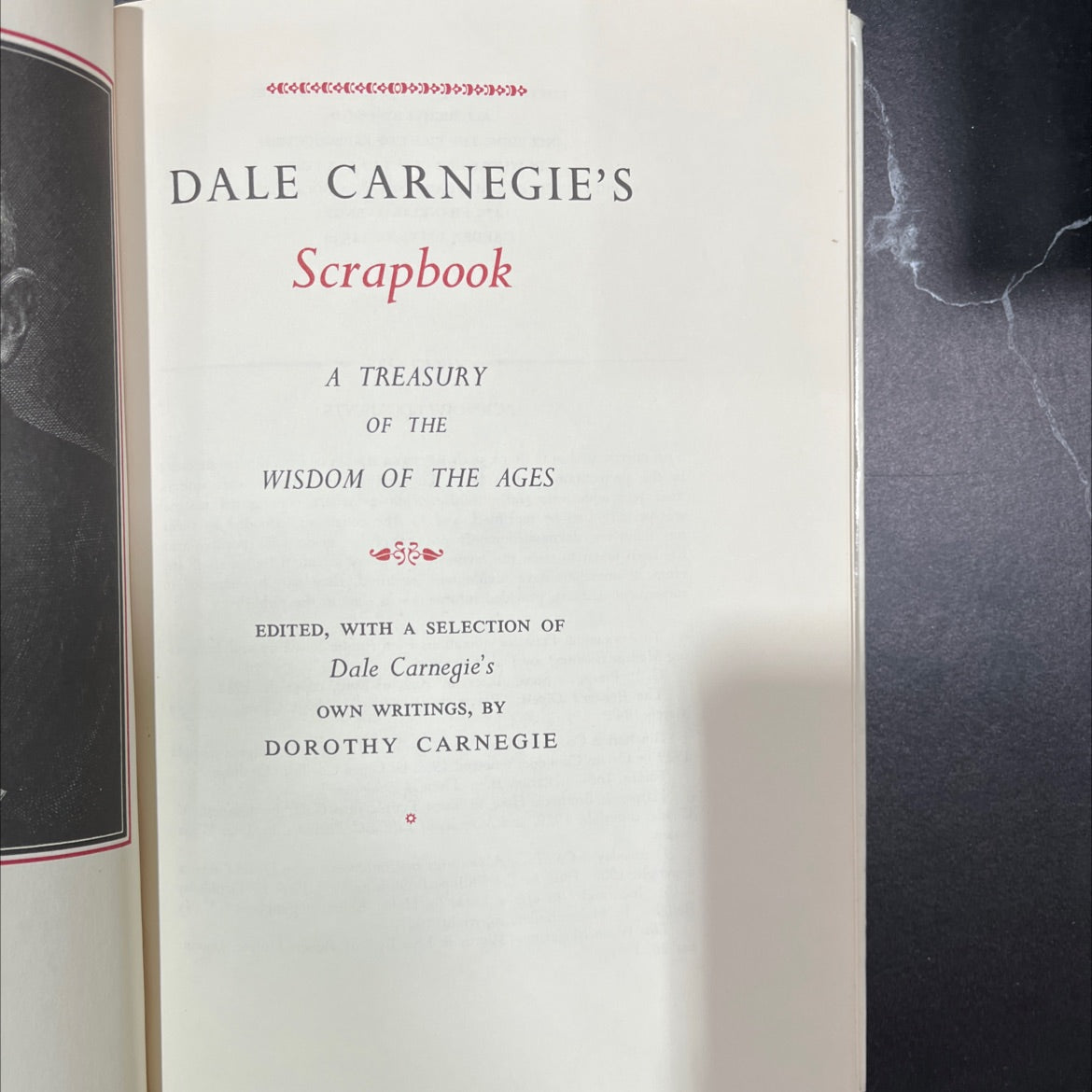 dale carnegie's scrapbook a treasury of the wisdom of the ages book, by dale carnegie, 1959 Hardcover, Vintage image 2
