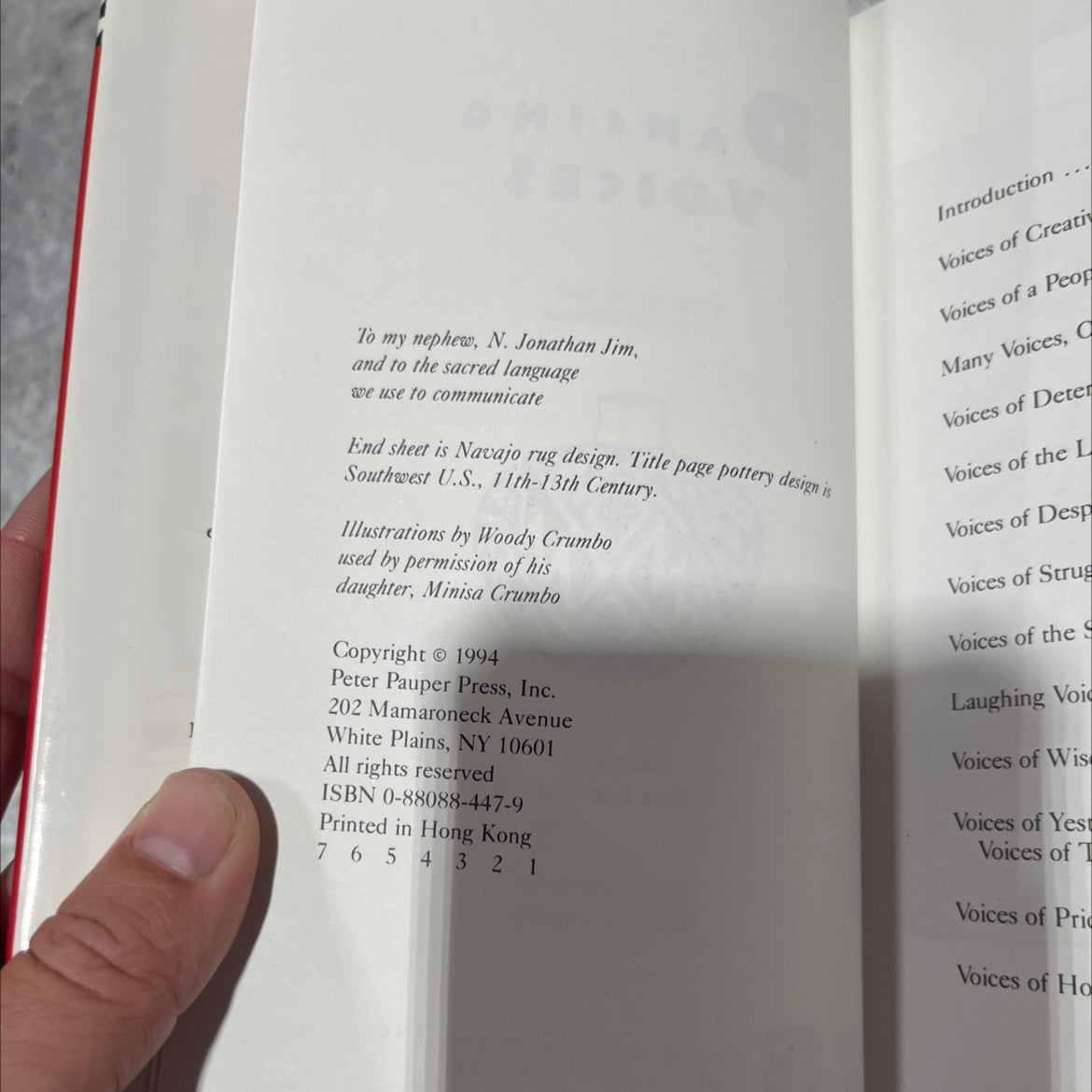 dancing voices wisdom of the american indian book, by rex lee jim, 1994 Hardcover image 3