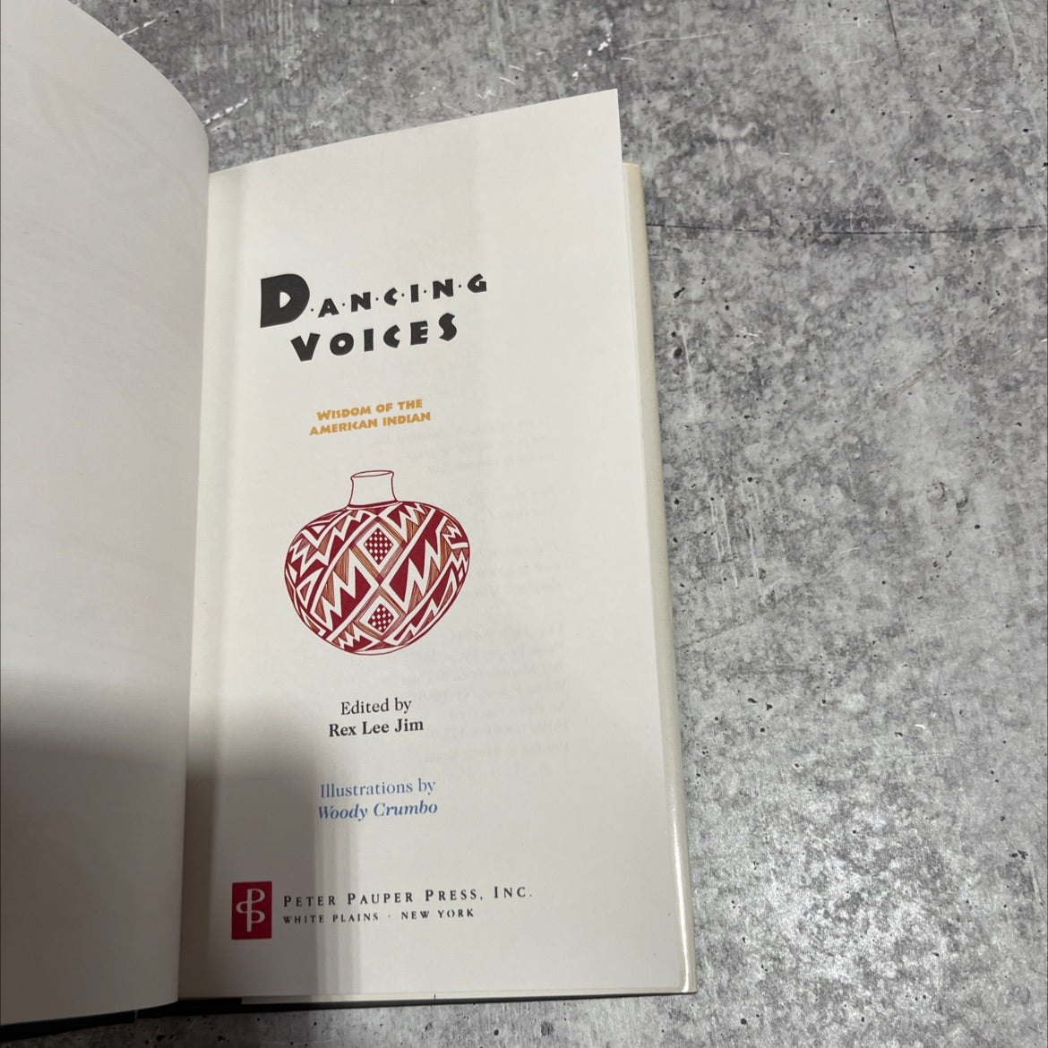 dancing voices wisdom of the american indian book, by rex lee jim, 1994 Hardcover image 2