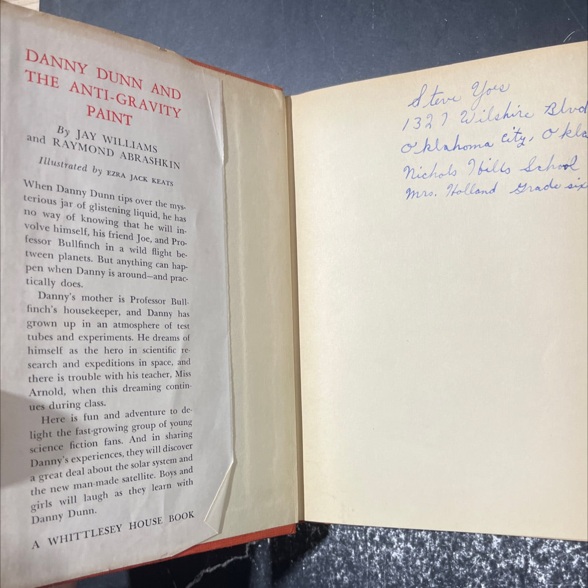 danny dunn and the anti-gravity paint book, by Jay Williams & Raymond Abrashkin, 1957 Hardcover image 4