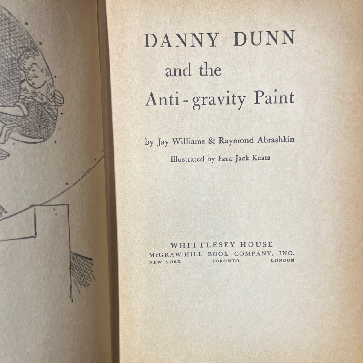 danny dunn and the anti-gravity paint book, by Jay Williams & Raymond Abrashkin, 1957 Hardcover image 2
