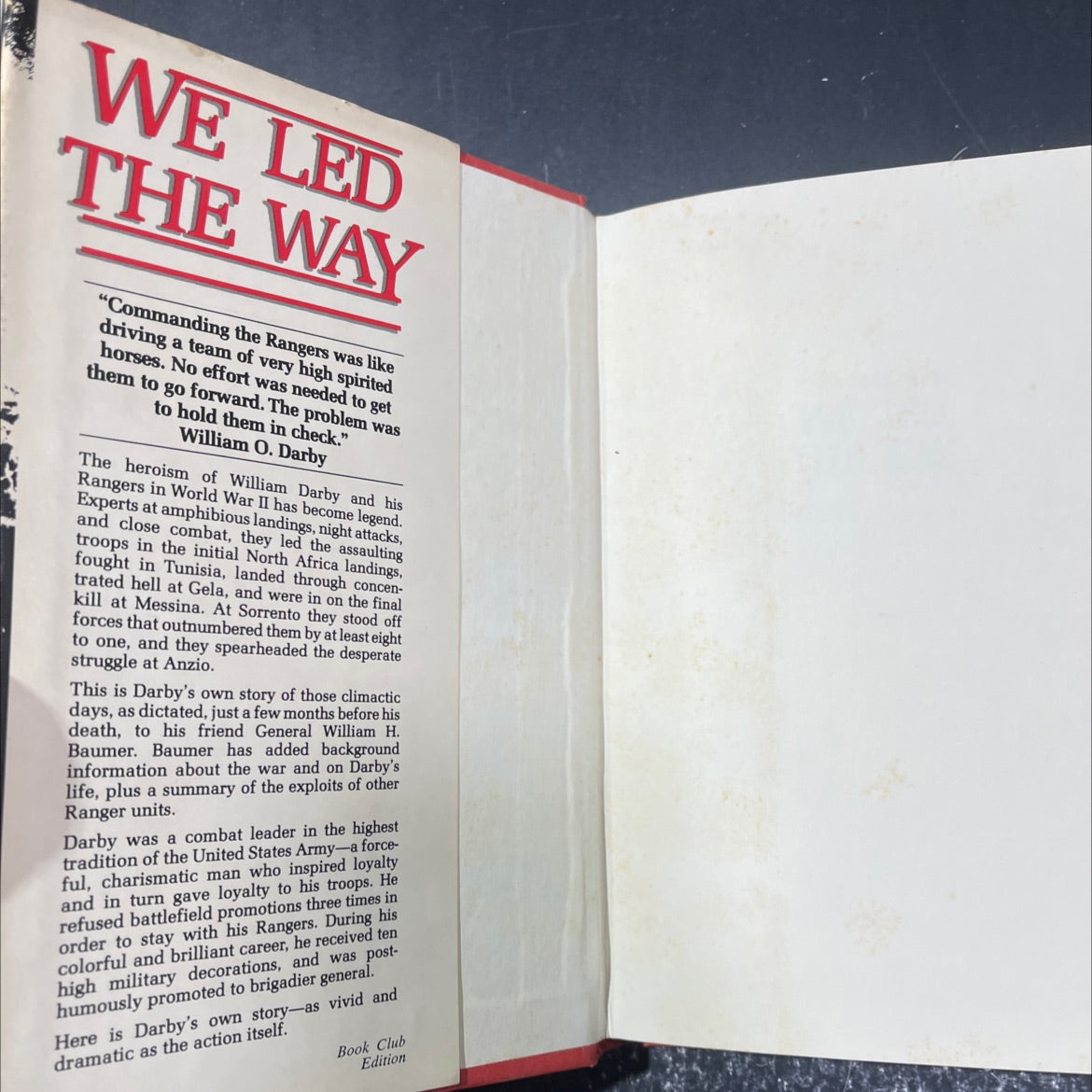 darby's rangers book, by william o. darby/william h. baumer, 1980 Hardcover image 4