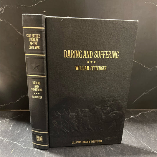 daring and suffering: a history of the great railroad adventure book, by lieut. william pittenger, 1982 Leather image 1