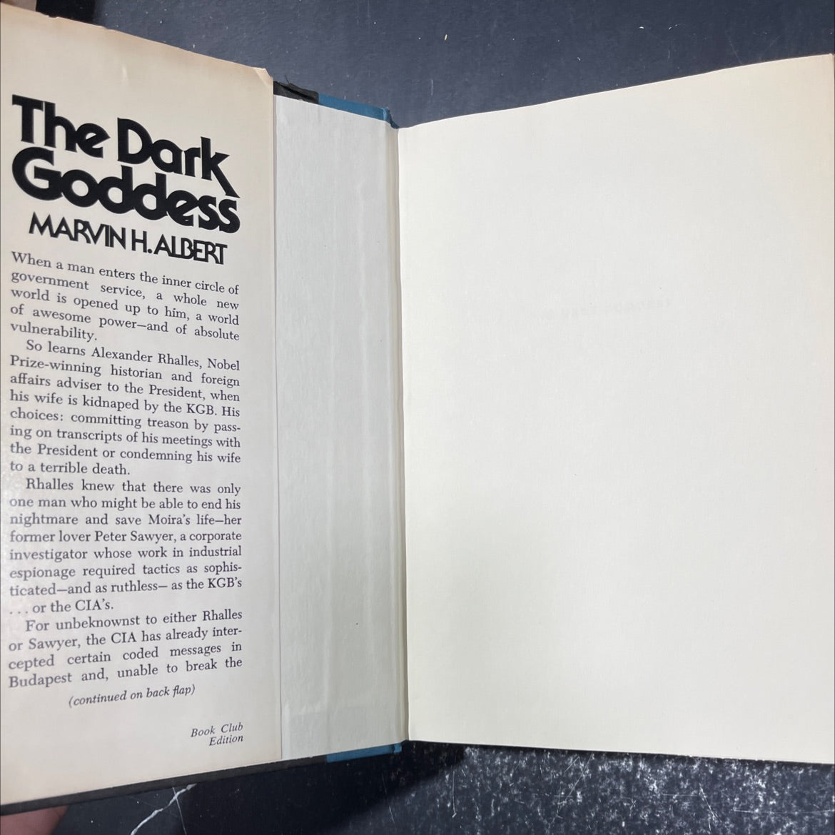 dark goddess book, by marvin h. albert, 1978 Hardcover image 4