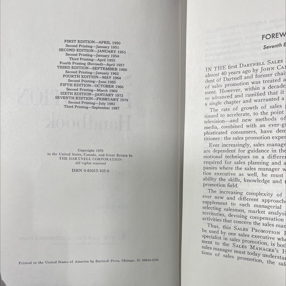 dartnell sales promotion handbook book, by ovid riso, 1979 Hardcover image 3