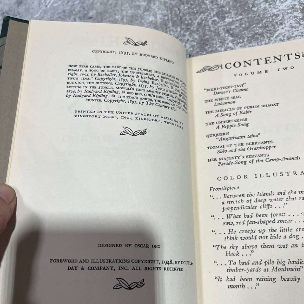 darzee, the tailor-bird, in the nest book, by rudyard kipling, 1948 Hardcover image 3