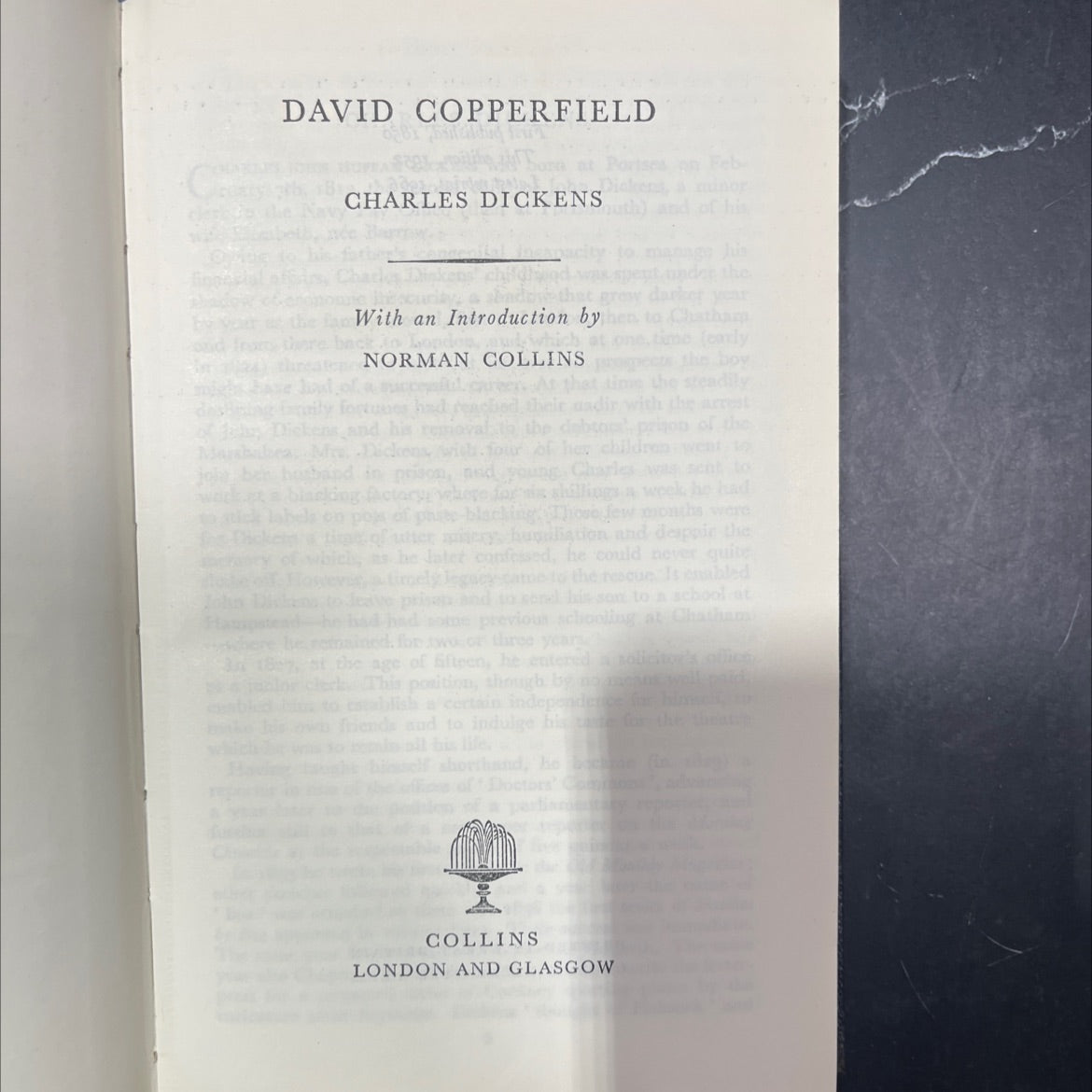 david copperfield book, by charles dickens, 1966 Hardcover image 2