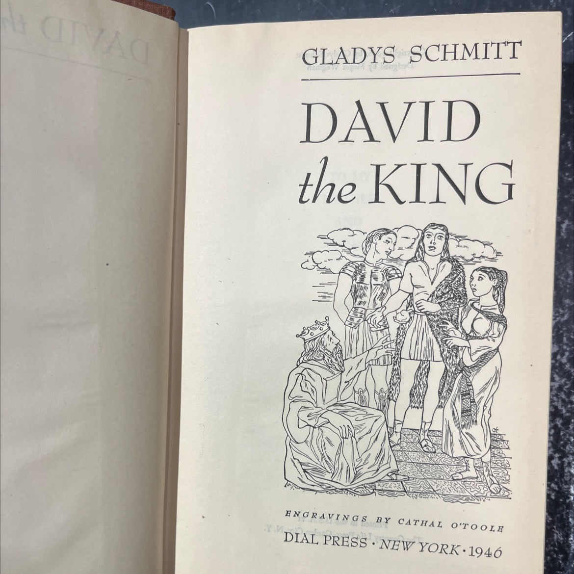 david the king book, by gladys schmitt, 1946 Hardcover image 2