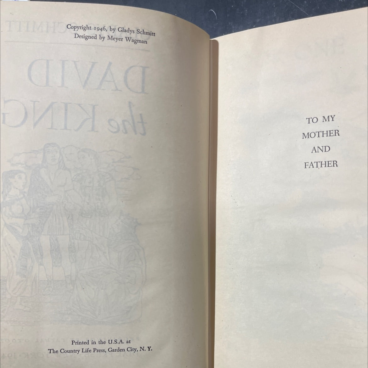 david the king book, by gladys schmitt, 1946 Hardcover image 3