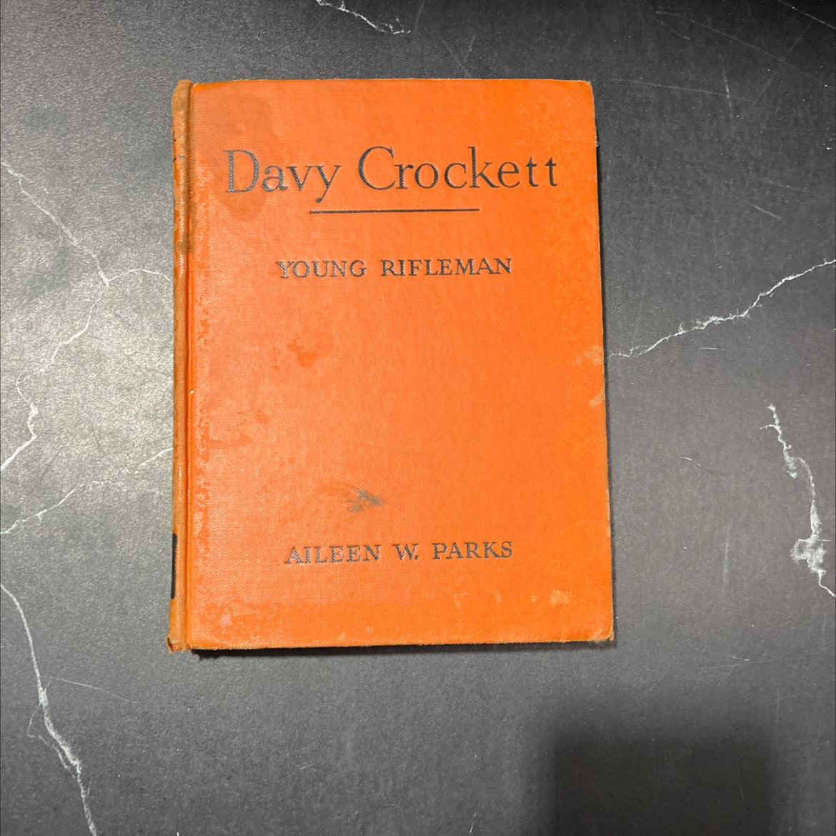 davy crockett young rifleman book, by Aileen Wells Parks, 1949 Hardcover image 1