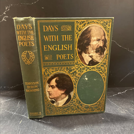 days with the english poets tennyson byron browning book, by unknown, not stated Hardcover image 1