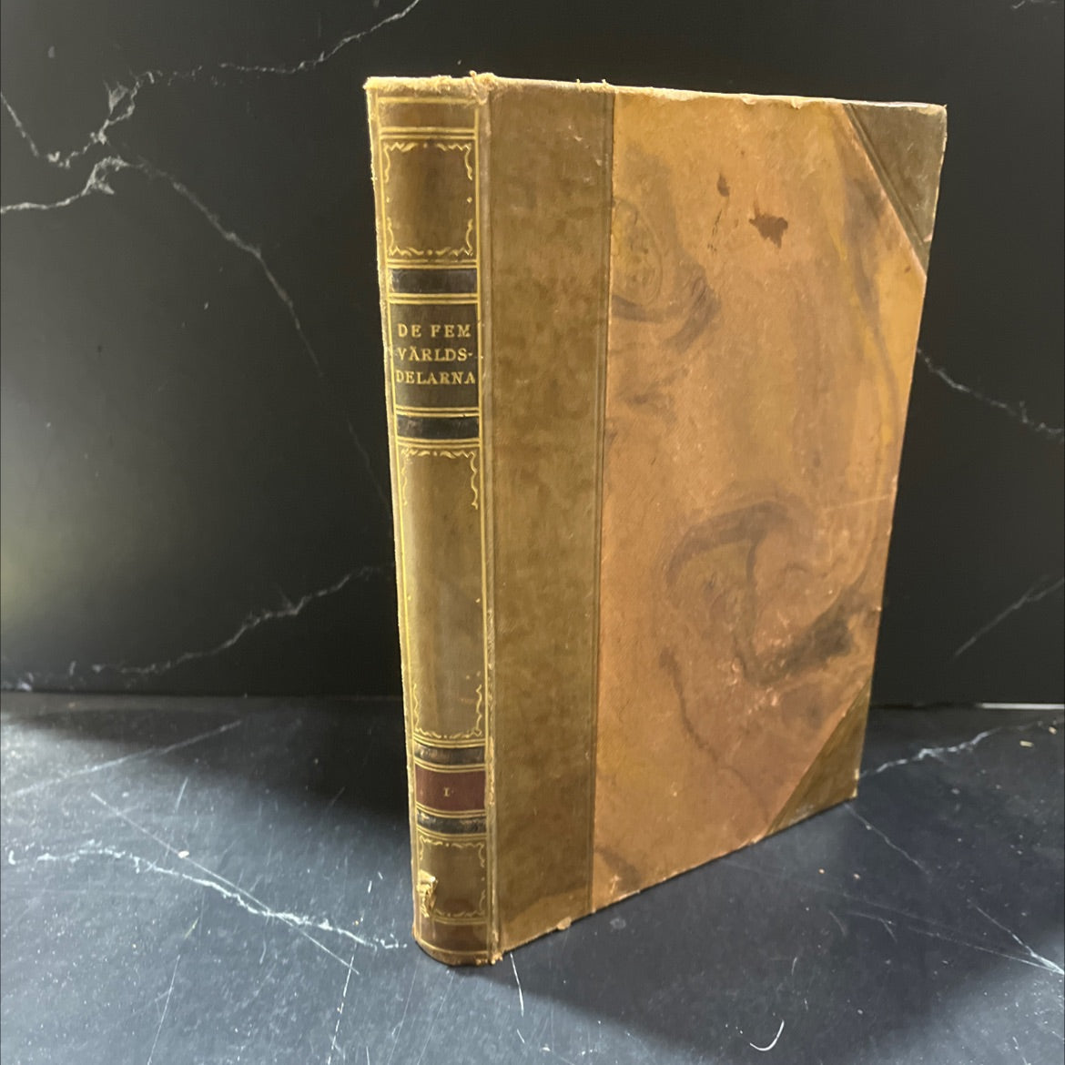 de fem världsdelarna jorden och dess folk book, by dr. willi ule, 1929 Leather image 1